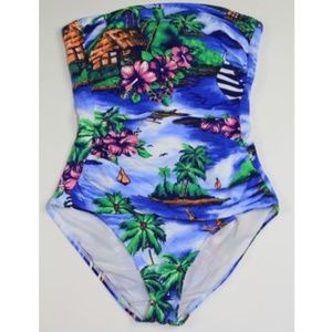 Tommy Bahama Strapless One-Piece Swimsuit